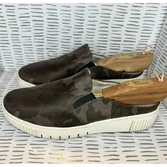 Soul Naturalizer Shoes Womens 9 M Truly Mules Camo Fabric Platform - Picture 2 of 8